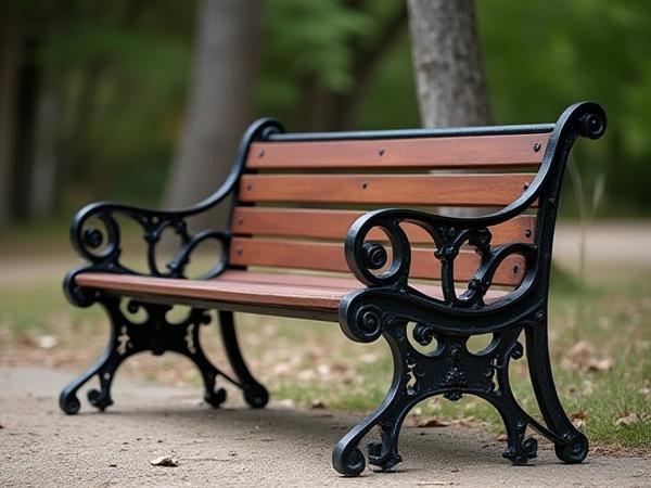 수제 단조 금속 벤치 (Hand-forged metal bench)