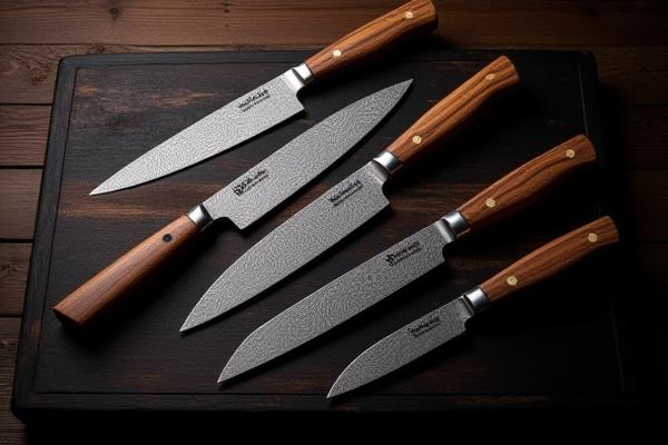 장인이 만든 칼 세트 (Artisan-crafted knife set)
